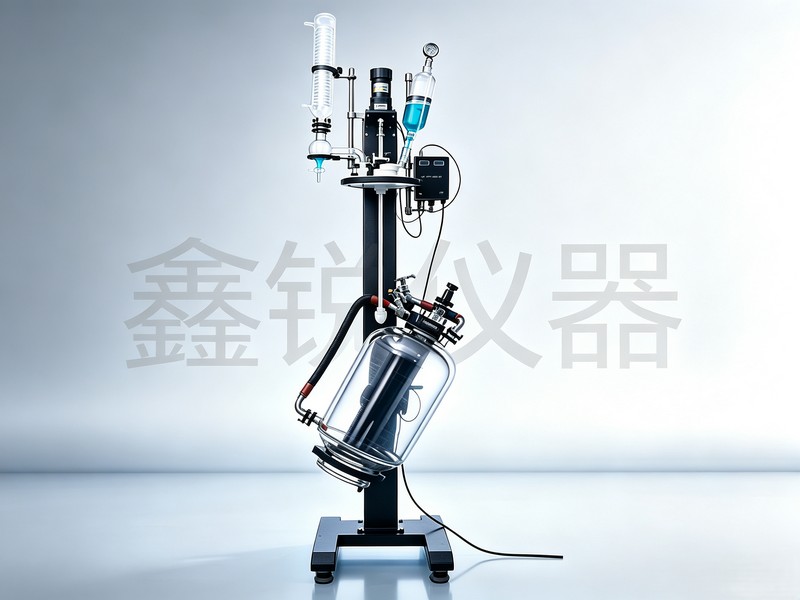 升降、旋转双层玻璃反应釜SJS212-5L - 细节实拍