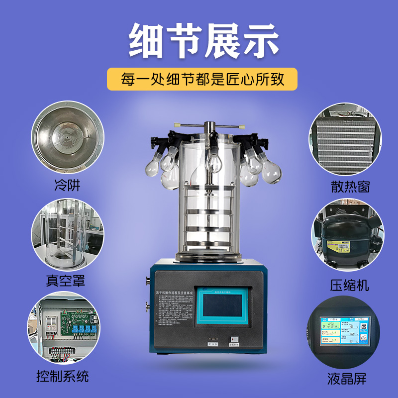 实验型冻干机\ZLGJ-10 大学实验室用冷冻干燥机 - 细节实拍