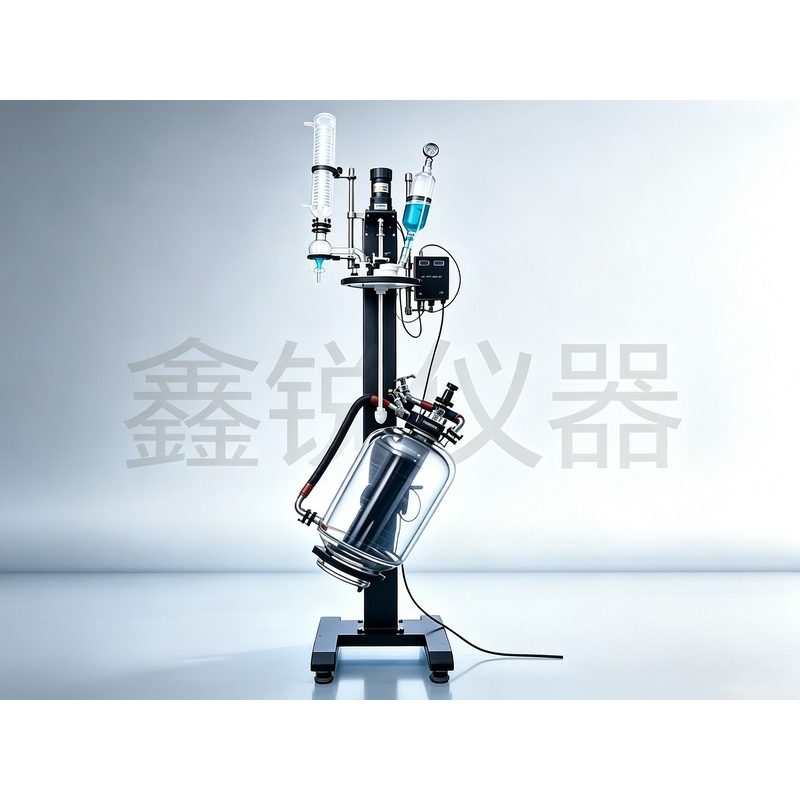 升降、旋转双层玻璃反应釜SJS212-5L